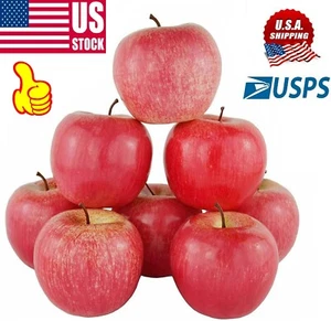 Artificial lifelike Red Apple Fake Fruit Food DecoratIve Kitchen Home Decor US - Picture 1 of 8