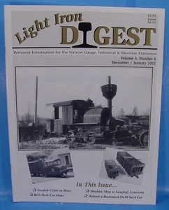 LIGHT IRON DIGEST MAGAZINE VOLUME 3 NUMBER 6 DECEMBER/JANUARY 2002 TOC PICTURED - Picture 1 of 2