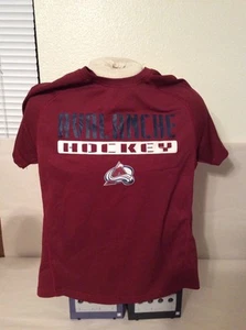 Camiseta deportiva de hockey Colorado Avalanche * roja con logotipo * joven grande L - Imagen 1 de 4