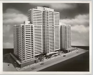 Architectural Rendering IMPERIAL HOUSE 150 E 69th St Emery Roth NYC 1960s Photo - Picture 1 of 2