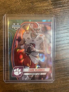 2024 Bowman Chrome University #35 Cade Klubnik, Clemson AQUA REFRACTOR - Imagen 1 de 1