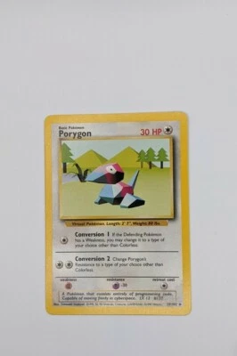 Pokemon Base Set Unlimited - Uncommon - Porygon 39/102 - NM - Image 1 of 4