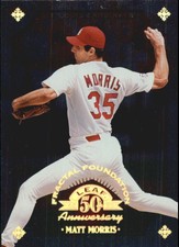 1998 Leaf Fractal Foundations St. Louis Cardinals Baseball Card #5 Matt Morris