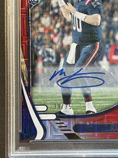 PSA 9 MAC JONES 2021 ABSOLUTE SIGNATURES RED SQUARES ROOKIE AUTO /75 MINT POP 6 