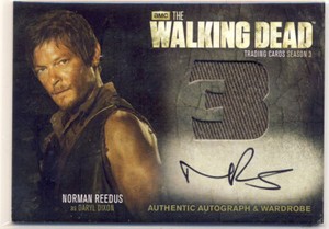 2014 Cryptozoic Walking Dead Season 3 Autograph Wardrobe AM10 Reedus