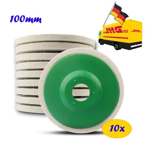 10x Wolle Polieraufsatz Winkelschleifer 100mm Polierscheibe Schleifwerkzeug DE - Bild 1 von 11