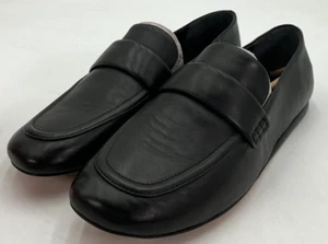 Vince Davis Women's Size 9.5 Black Leather Loafer Flats NIB - Picture 1 of 9