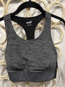Avia Womens Ladies Gray Medium Support Sports Bra Sz Medium 8-10 NEW - Picture 1 of 4