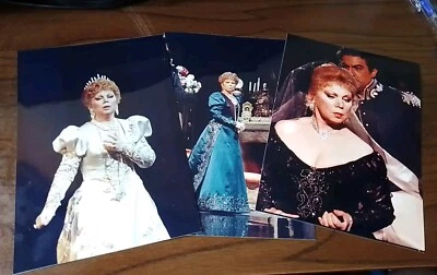 3  x pictures  Mirella Freni-A. BOFILL(18 x 12 cm )Opera singers Mirella Freni - Image 1 of 4