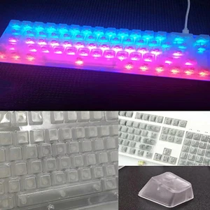 ABS Non-cutting Fully Transparent Mechanical Keycaps Replacement Keycap Set - Picture 1 of 8