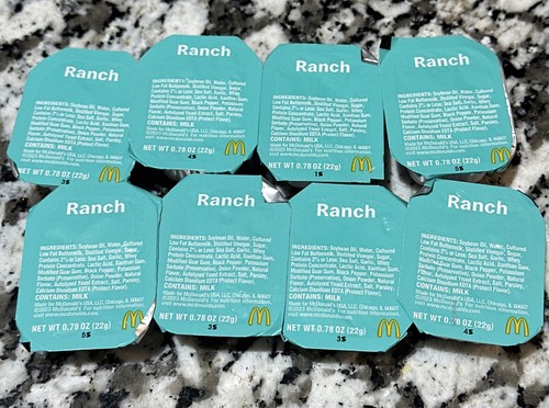 McDonald's Creamy Ranch Sauce Dip Chicken Dipping - 8 Pack | eBay