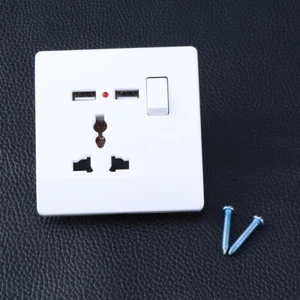 Wall Charger Surge Protector Outlet Extender with USB Charging Ports Multi Plug - Zdjęcie 1 z 12