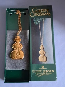 -~Georg Jensen-~Weihnachtsschmuck 1999-~OVP-~Schneemann Ornament-~ - Bild 1 von 15