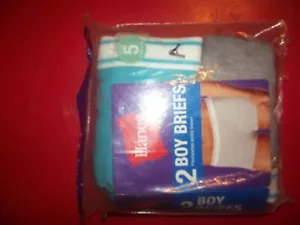 2 pares de calzoncillos de algodón Hanes talla 5 - Imagen 1 de 1