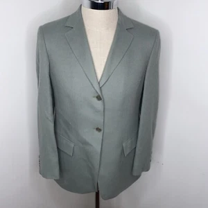 Loro Piana Camel Hair Blazer SFI Femme Nordstrom Sz 6 Saga Green Jacket Preppy - Picture 1 of 14