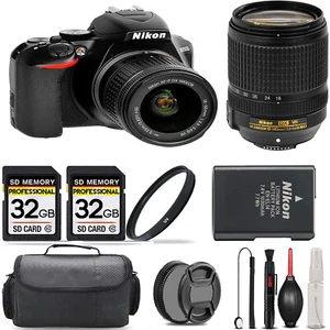 Nikon D3500 Camera with 18-55mm Lens + 18-140mm Lens + UV Filter + 64GB & More! - Picture 1 of 4