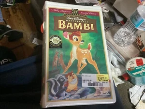 Bambi VHS Tape Sealed 55th Anniversary Masterpiece Collection 1997 New Disney - Picture 1 of 1