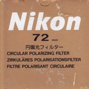 Nikon Filter Circular Polarizing 72mm - Vom Fachhändler - Bild 1 von 1