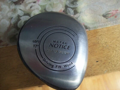Taylor Made For Success METAL NOTICE CENTER WEIGHT DRIVING 3 WOOD MADE IN JAPAN - Image 1 of 4