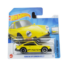 HOT WHEELS PORSCHE 911 CARRERA RS 2.7 FACTORY FRESH 4/10 MATTEL CAR NEW & ORIGINAL PACKAGING