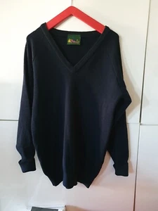 John Lewis Unisex V-neck Navy Blue School Uniform Pullover 36"/91cm, used once - Picture 1 of 3