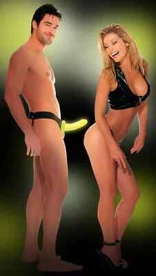 Unisex Hollow Strap-On Dildo Cock Extension Penis Dong - Image 1 of 4