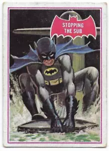 1966 Batman Red Bat (39A) Stopping The Sub - Imagen 1 de 2