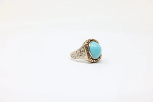 Turqouise Men Ring Silver& Cupper (8.5) - Picture 1 of 9