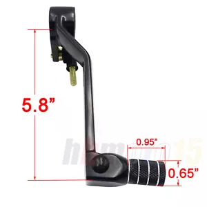 Black Gear Shift Lever For 98-04 Kawasaki ZX-6R/ 98-03 ZX-9R/ 06-07 ZZR600 - Picture 1 of 5