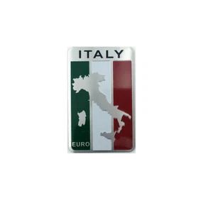 Chrome Trim Car Parts Decal Sticker Italy It Flag Map Emblem Badge Logo Decorate - Picture 1 of 6
