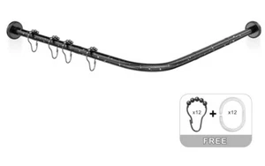 Misounda Barra de Cortina de Ducha en Forma de L 90-120 X 90-120 - Bild 1 von 2