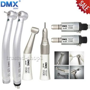 DMXDENT Dental LED High Speed Handpiece /Contra Angle/Straight/Air Motor 2/4H - Picture 1 of 25