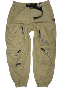 NEW EVISUKURO EVISU KURO 3D POCKET CARGO PANTS MEDIUM 32 33 JOGGERS PERFORMANCE - Picture 1 of 17