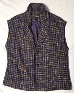 Cardigan gilet donna Nomadic Traders grande viola twee Cottagecore Dark Academia - Foto 1 di 7