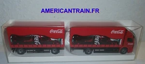 Camion Mercedes-Benz avec sa remorque Coca Cola HO 1/87 Wiking - Imagen 1 de 1