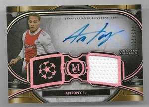 2021-22 Topps Champions League Museum Jersey Auto Card : Antony #145/250 - Picture 1 of 2