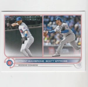 (10) Trent Giambrone / Scott Effross 2022 TOPPS UPDATE RC COMBO LOT #US283 CUBS - Picture 1 of 1