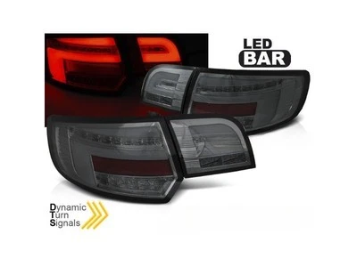 led bar tail lights smoke seq for audi a3 8p 5d 2003-2008 hatchback - Image 1 of 4