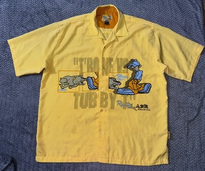Raw Blue "T-Bone vs Tubby T" Button Up Shirt Size 2XL - Image 1 of 4