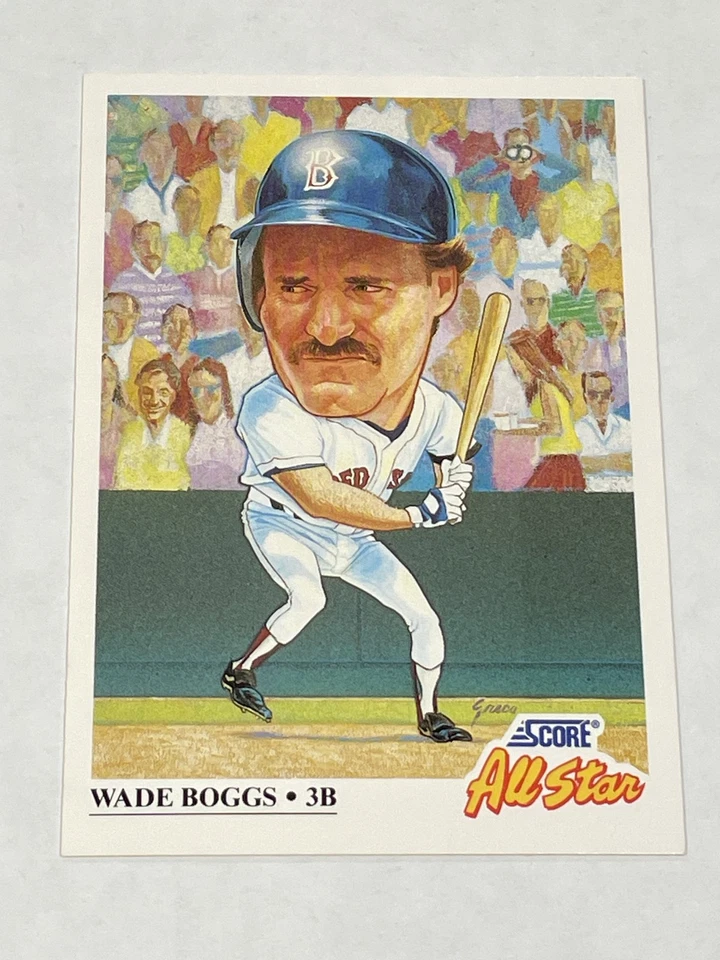 1991 Score Baseball #393 - Wade Boggs - Boston Red Sox - Image 1 of 2