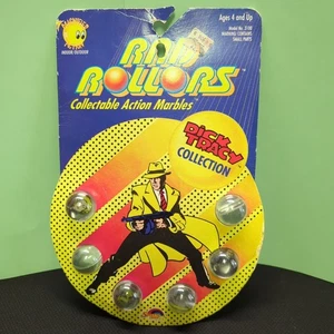 Vintage 1990 Rad Rollers DICK TRACY Detective Marbles Neu auf Karte. - Bild 1 von 7