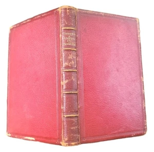 TENNYSON Gareth und Lynette 1. Auflage 1872 rot feines Leder 5 Wirbelsäulen Naben 7" x 5" - Bild 1 von 14