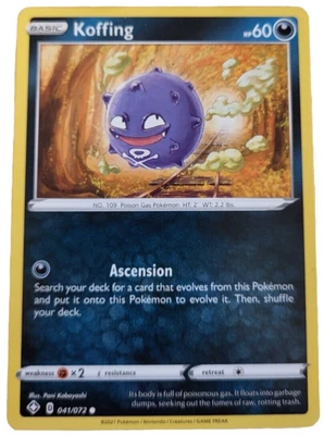 Koffing 041/072 Common Shining Fates Pokemon TCG Trading Card (V - Image 1 of 2