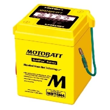 Motobatt - MBT6N4 - Quadflex AGM 12V Battery, MBT6N4
