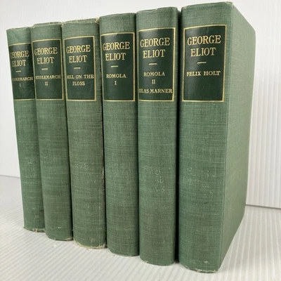 Works of George Eliot 6 volumes 1909 Century Library Edition Mill Floss Romola - Image 1 of 4
