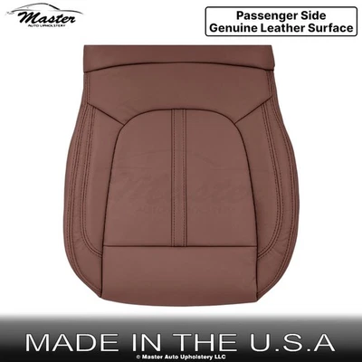 Cubierta de asiento inferior terracota para pasajero delantero de cuero para Lincoln MKZ 2017-2020 Foto 1 de 4