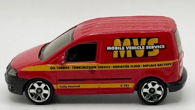 Volkswagen Caddy 2007 Matchbox 1:62 rojo fundido a presión Foto 1 de 4