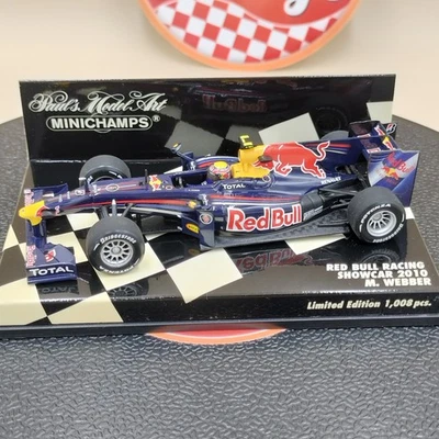 MINICHAMPS 1/43 Red Bull Racing RB6 Showcar 2010 Mark Webber #6 400100076 - Image 1 of 4