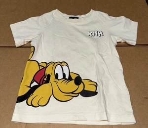 Kith Kids x Disney Sleepy Pluto Vintage T-Shirt-Sandrift Größe 4T GEBRAUCHT - Bild 1 von 7