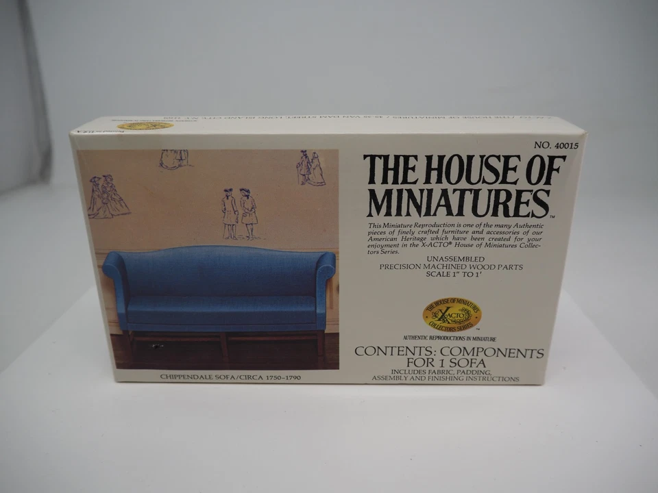 Дом миниатюр набор 40015 - Chippendale диван кукольный домик новый - Изображение 1 из 1